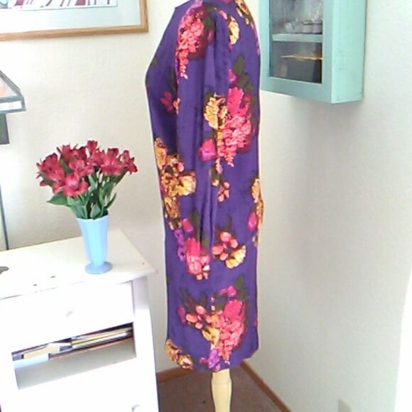 Vintage Liz Claiborne Floral Shift - Picture 4 of 13